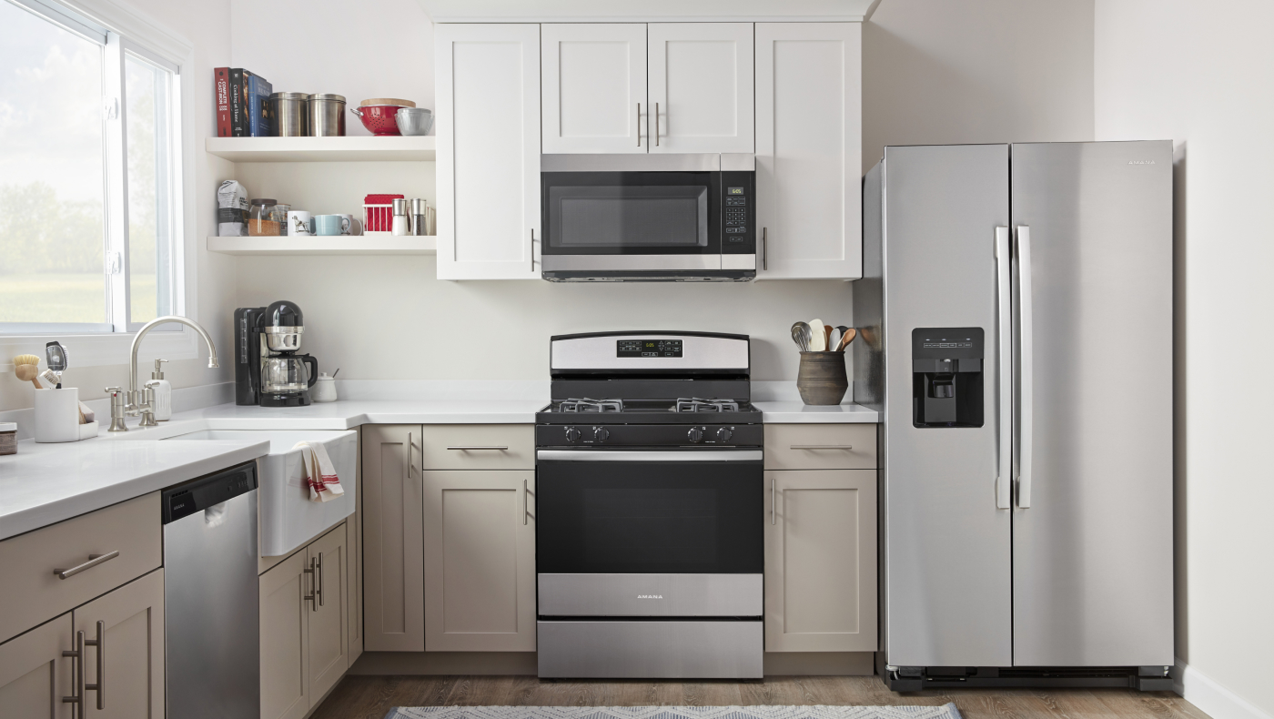 Kitchen with Amana® appliances