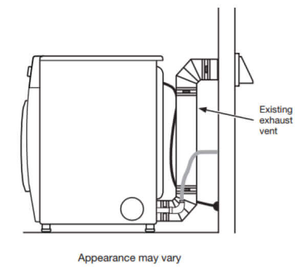 Dryer vent illustration