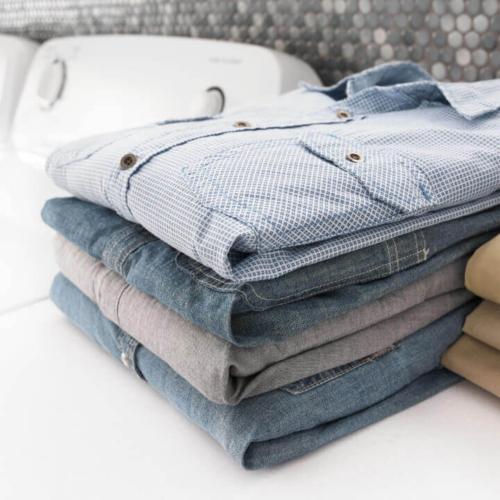 Folded shirts