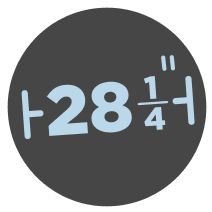 28 1/4" Closet-Depth Fit