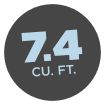 7.4 CU. FT.