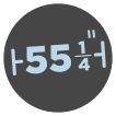 55 1/4"