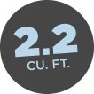 2.2 CU. FT.