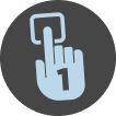 Hand Touching Button