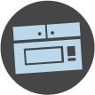 Microwave below cabinets