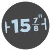 15 7/8"