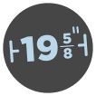 19 5/8"