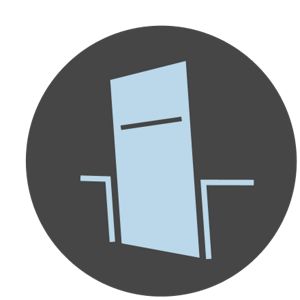 Counter depth refrigerator 